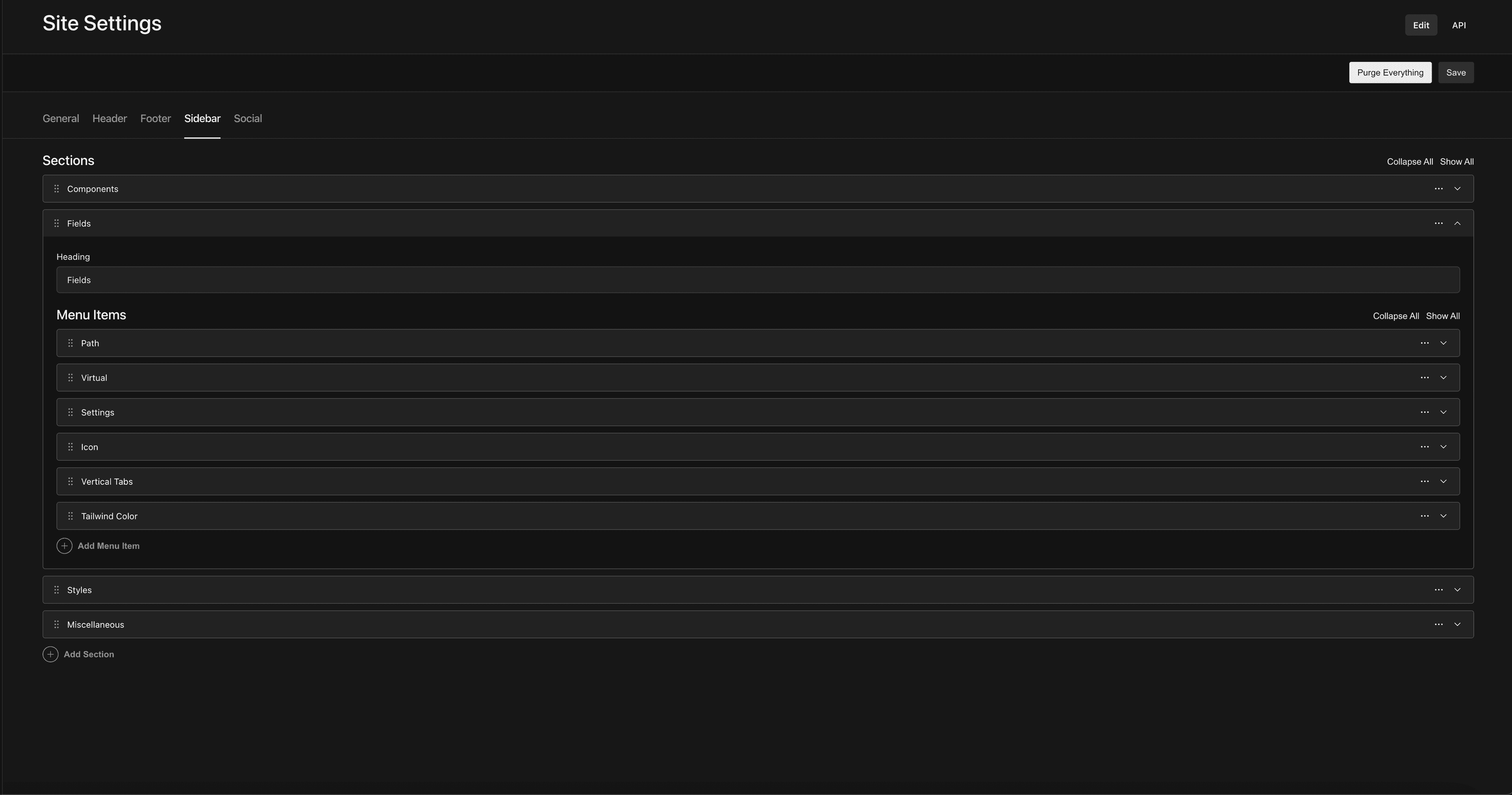 array row label demo