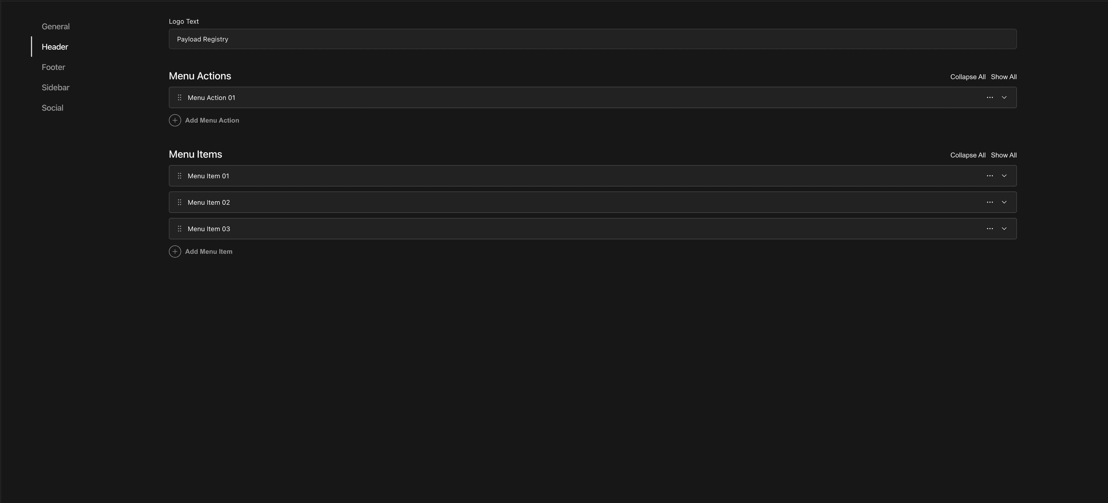 vertical tabs demo